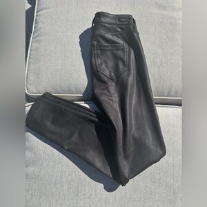 Liverpool Los Angeles Coated Skinny Jeans Black Size 0/25